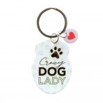 Pet Keyring with Charm | Crazy Dog Lady